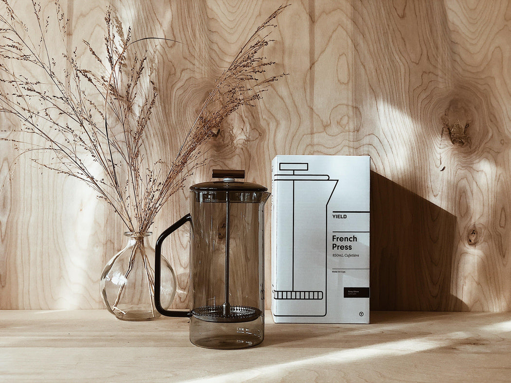 YIELD - Gray Glass French Press - RELYT